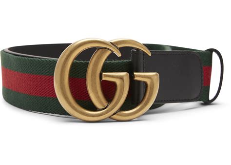 gucci belt green and red black buckle
